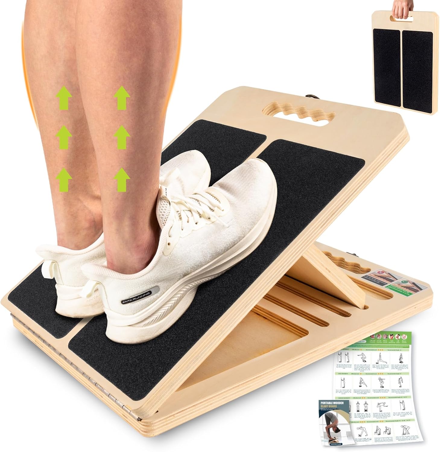 Slant board for calf stretching