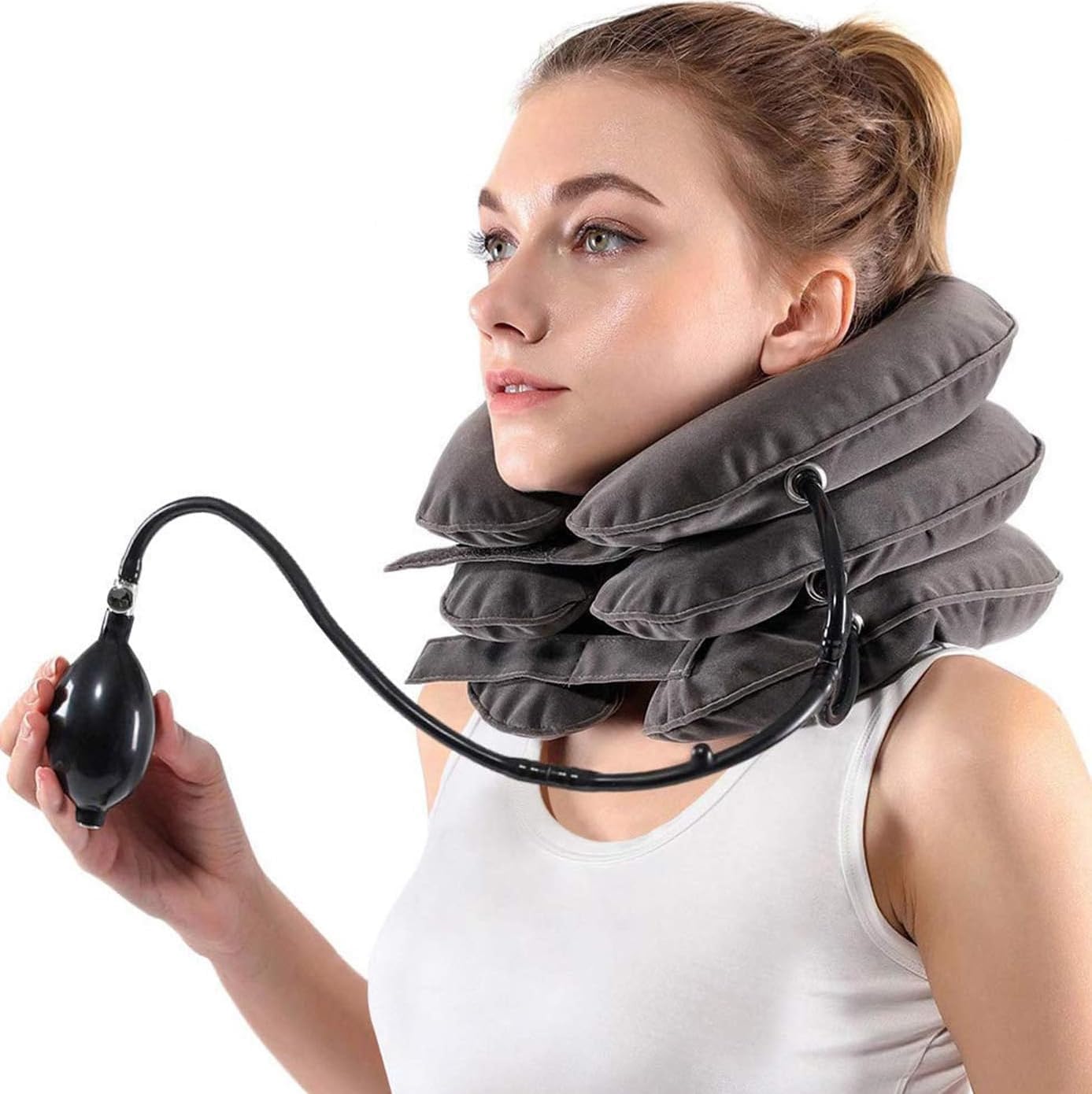 cervical inflatable neck pillow